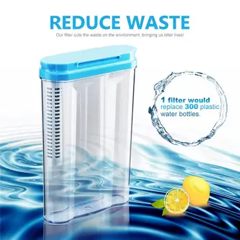 1 комплект Кувшин с фильтром для воды Ultra Premium объемом 1,2 л, 3-уровневый композитный фильтр для воды, кувшин для освежающей воды