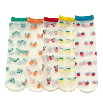 1 Пара сетчатых летних носков для новорожденных, ультратонкие носки для маленьких девочек, прозрачные нескользящие модные детские носки, короткие носки для детей
