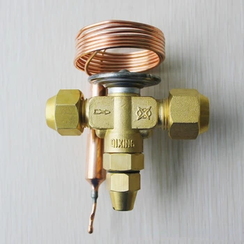 1 шт. латунный термостатический расширительный клапан RFN1.2A, регулирующий расходный клапан для насоса, детали для контроля температуры кондиционера воздуха