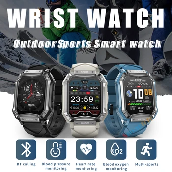 2023 Новые мужские Спортивные часы для отслеживания фитнеса Blue Tooth Call Smart Watch Мониторинг сердечного ритма Водонепроницаемые умные часы