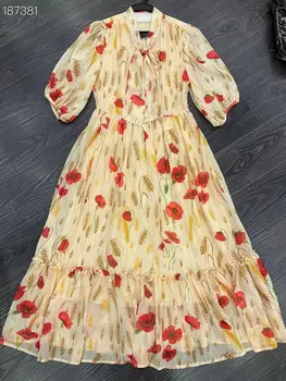 AL41098 Высококачественное Новое Модное Женское платье 2023 года, Роскошное Женское платье известного Бренда, Европейский Дизайн, платье для вечеринок
