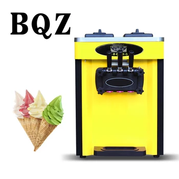 BQZ-32CT Профессиональная электрическая Итальянская машина для приготовления мороженого с мягкой подачей для дома и кухни большой емкости 3 вкуса домашнего приготовления