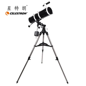 Celestron-Профессиональный комплект Астрономических телескопов класса Люкс, Параболический Ньютон, Отражающий, Deluxe 130, Эквалайзер, EQ2, Экваториальное крепление, #