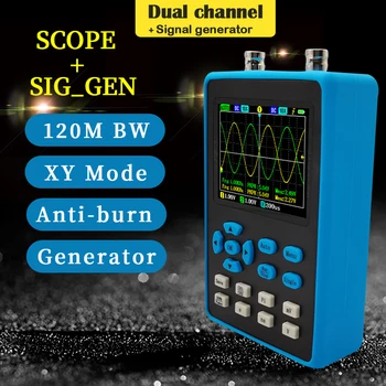 DSO2512G Цифровой Генератор сигналов Осциллографа XYmode 120 М Полоса Пропускания Двухканальный Трехпозиционный Режим 2.8 