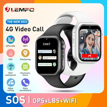 LEMFO K20 4G Детские Смарт-Часы 2023 HD Видеозвонок Детские Умные Часы Мужчины Женщины GPS LBS WIFI Часы Для Ребенка Водонепроницаемый Большой Аккумулятор