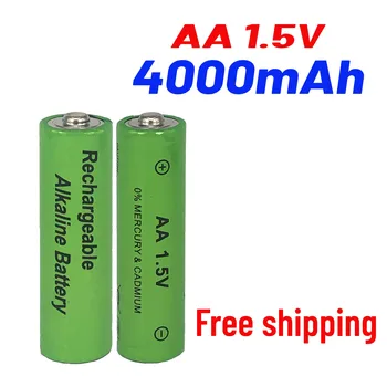 Marke AA akku 4000mah 1,5 V Neue Alkalischer batery für led licht spielzeug mp3 + Kostenloser versand