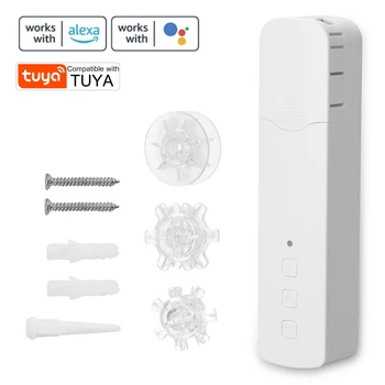 Tu-ya WiFi Электрические Двигатели Для Штор, Тянущие Мотор Для Штор Из Бисера, Умные Моторизованные Цепные Рулонные Шторы, Совместимые С Alexa Google Home