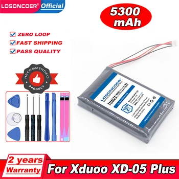Аккумулятор LOSONCOER 5300 мАч Для Аккумуляторов Xduoo XD-05 Plus
