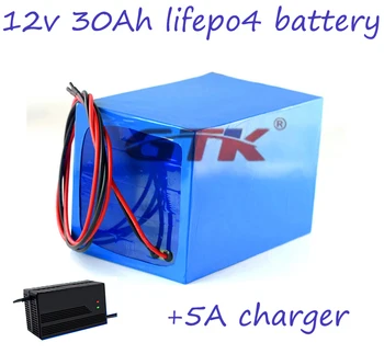 Батареи глубокого цикла 12V 30Ah lifepo4 литий железный солнечный аккумулятор высокой мощности для accu bateria 12v 30ah akku bateria pack