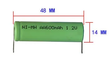 Бесплатная доставка 2 шт./лот NI-MH AA 1.2 V 600mAh Аккумуляторные батареи Аккумулятор для бритвы