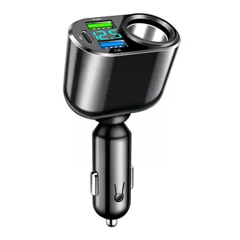 Быстрое автомобильное зарядное устройство USB PD QC3.0 Type C, автомобильный адаптер для быстрой зарядки, разветвитель гнезда прикуривателя для iPhone U9D4