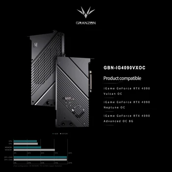 Водяной блок графического процессора серии Granzon 4090, для iGame Geforce RTX 4090 Advanced OC 8G, Блок видеокарты Full Armor, GBN-IG4090VXOC