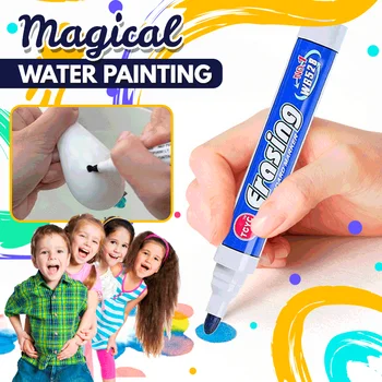 Волшебная ручка для рисования на воде, стираемый цветной маркер, ручка для сухого стирания на водной основе, ручка для классной доски большой емкости One