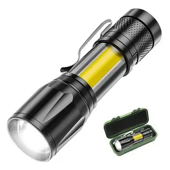 Встроенный аккумулятор Фонарик-ручка 2023 Водонепроницаемый Оптовый светодиодный светильник Usb-зарядка Мини-светодиодный фонарик Новая лампа-факел 2000 люмен