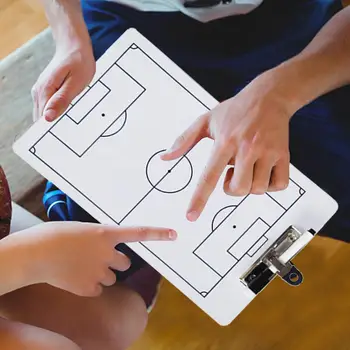 Двусторонний футбольный планшет для руководства, учебное пособие, маркер для сухого стирания, Маркерная доска для тренеров для разработки стратегии соревнований