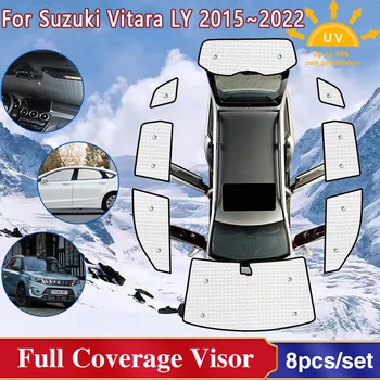 Для Suzuki Vitara LY Escudo 2015 ~ 2022 Полное Лобовое Стекло Солнцезащитные Козырьки Окна Солнцезащитный Козырек Автомобильные Аксессуары 2016 2018 2019 2020