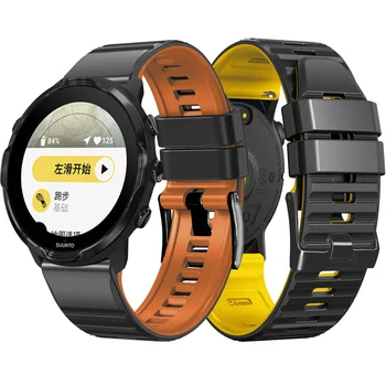 Замена 24 мм Ремешка Для часов SUUNTO 7 9 Baro 5D Smartwatch Band Для SUUNTO Spartan Sport Наручных HR Силиконовый Ремешок Для часов correa