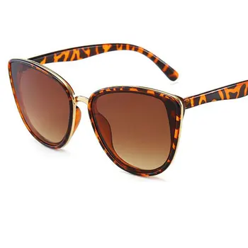Известные женские солнцезащитные очки с леопардовым кошачьим глазом, новые тенденции, женские дизайнерские очки, элитный бренд, винтажные очки UV400 Oculos