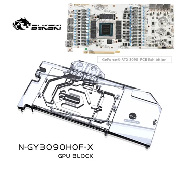 Использование водяного блока Bykski для видеокарты GALAX RTX 3090 HOF EXTREME GPU /Медь с полным покрытием + Объединительная плата с широким охлаждением RGB/A-RGB