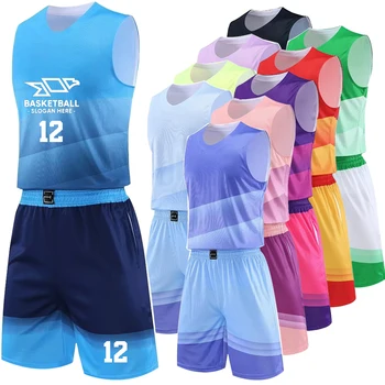 Комплект баскетбольной майки для взрослых мужчин, Быстросохнущая дышащая одежда высокого качества из 100% полиэстера, новое поступление