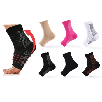 Компрессионные носки для ног, лодыжки, Защита от усталости, Рукав для ног, Поддержка лодыжки, Цикл бега, Баскетбольные Спортивные носки, Мужские Носки-бандажи для лодыжек