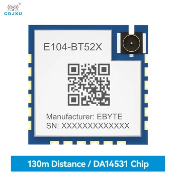 Модуль BLE5.0 Bluetooth к последовательному порту DA14531 COJXU E104-BT52X с низким энергопотреблением На большом расстоянии 130 м Небольшой размер MAC Serial Wake Up