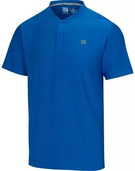 Мужские рубашки для гольфа Three Sixty Six без воротника - Быстросохнущая футболка с коротким рукавом из 4-полосной эластичной ткани и UPF 30
