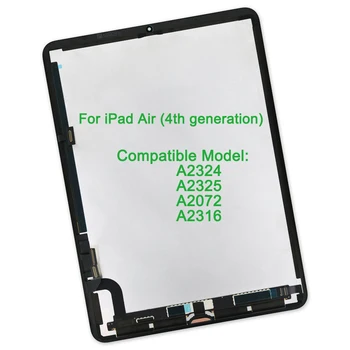 Новый ЖК-дисплей Для Apple iPad Air 4 4th Gen Air4 2020 A2324 A2316 A2325 A2072 Замена панели Сенсорного Дигитайзера ЖК-экрана в сборе