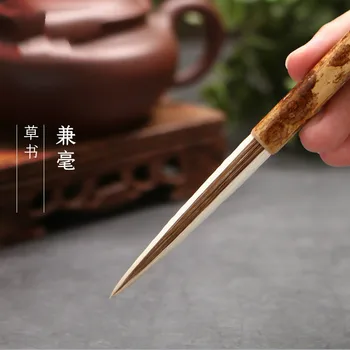 Озеро Шуанси Шанлянь ручка цветок бамбука овечья шерсть волосы из ушей быка и кисть для письма традиционная китайская живопись бегущим шрифтом