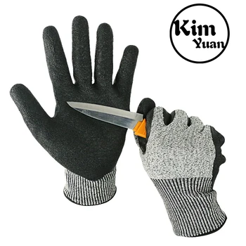 Перчатки KIM YUAN, устойчивые к порезам, дышащие рабочие перчатки механика общего назначения, сенсорный экран, устойчивость к скольжению/истиранию, безупречный