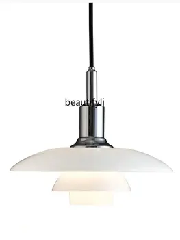 Потолочный светильник для ресторана, дизайнерская модель, минималистичная атмосфера бара, Стеклянная лампа