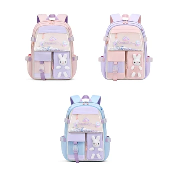 Рюкзак для девочек-подростков, сумка для учеников начальной школы, уличный рюкзак, противоугонный карман, симпатичный дизайн, большая вместимость