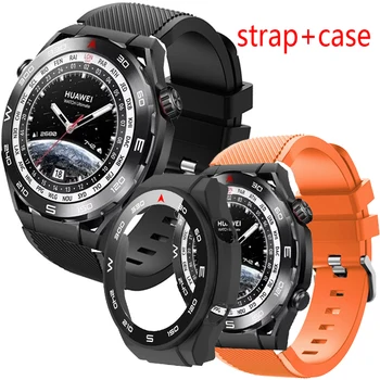 Силиконовый браслет-напульсник для Huawei Watch с полным покрытием, защитный чехол-бампер