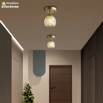 Современный светодиодный потолочный светильник для внутреннего освещения, домашний декор для спальни, обеденного стола, гостиной, балкона, коридора, потолочный светильник