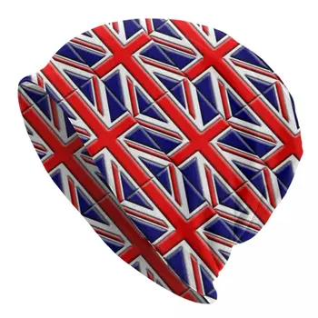 Союз Флаг Великобритании Капот Шляпы Хип-Хоп Открытый Skullies Шапочки Шляпа Великобритания для Мужчин Женщин Вязаная Шапка Весенние Шапки