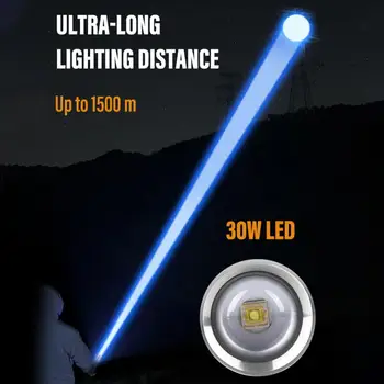 Супер яркий фитильный светодиодный фонарик для рыбалки, поиска, Мини-многофункциональный фонарь на 1500 метров, фонарь для кемпинга 2023, горячий
