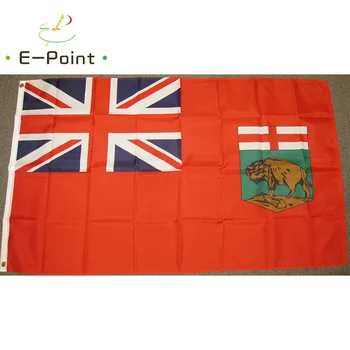 Флаг Манитобы, Провинция Канада, Размер Рождественских Украшений для Домашнего Флага, 2 фута * 3 фута (60*90 см), 3 фута * 5 футов (90*150 см)
